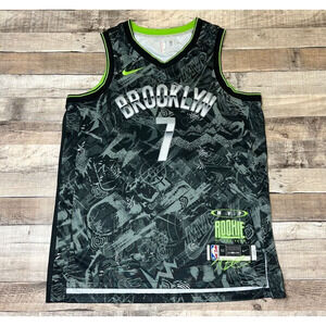 Kevin Durant Jersey Men's XL Gray Nike Brooklyn Nets NBA Basketball MVP Rookie